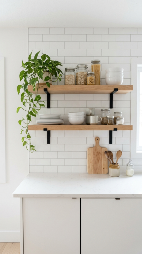 Floating Open Shelves