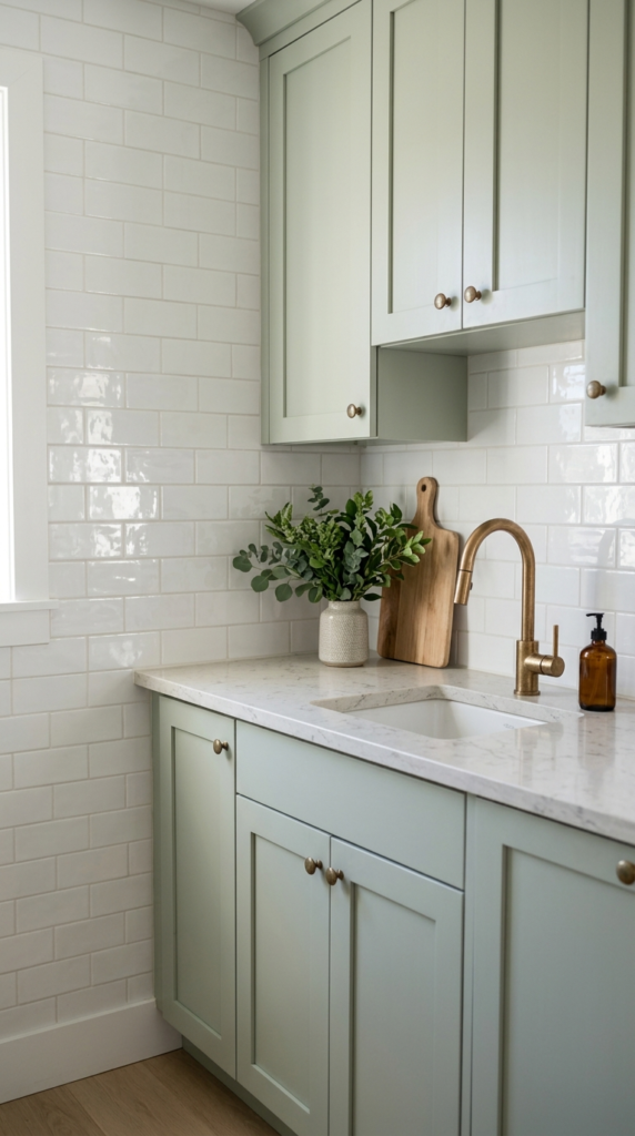 Reflective Tile Backsplash