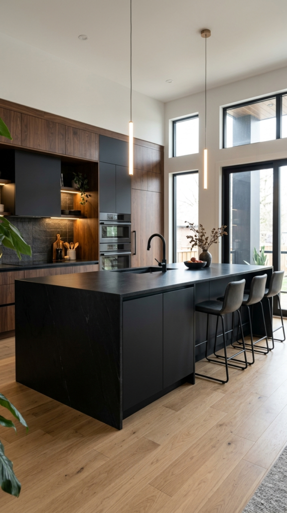 Matte Black Island
