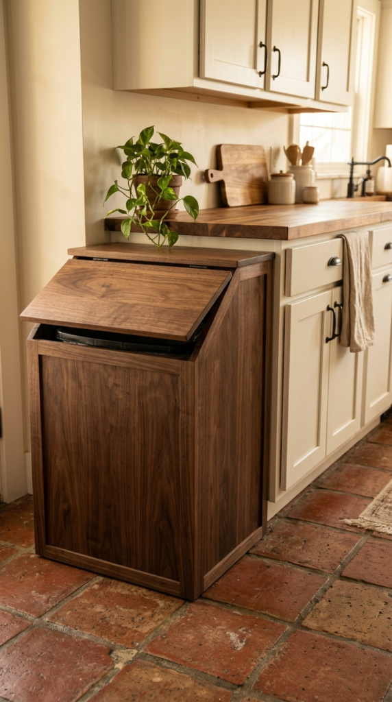 Wooden Bin Enclosure