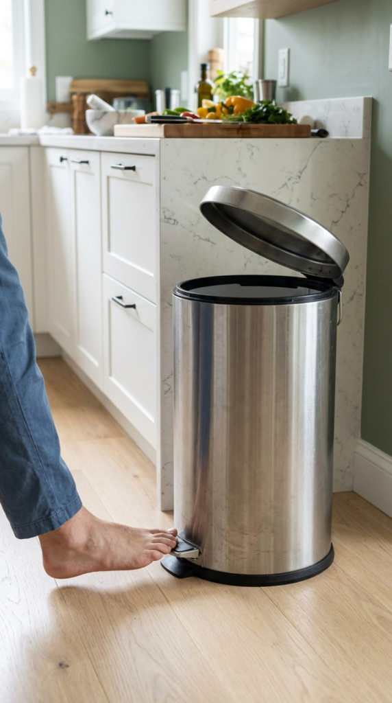 Foot Pedal Step Bin
