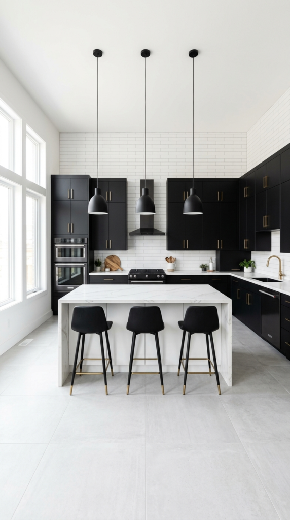 Modern Monochrome Kitchen