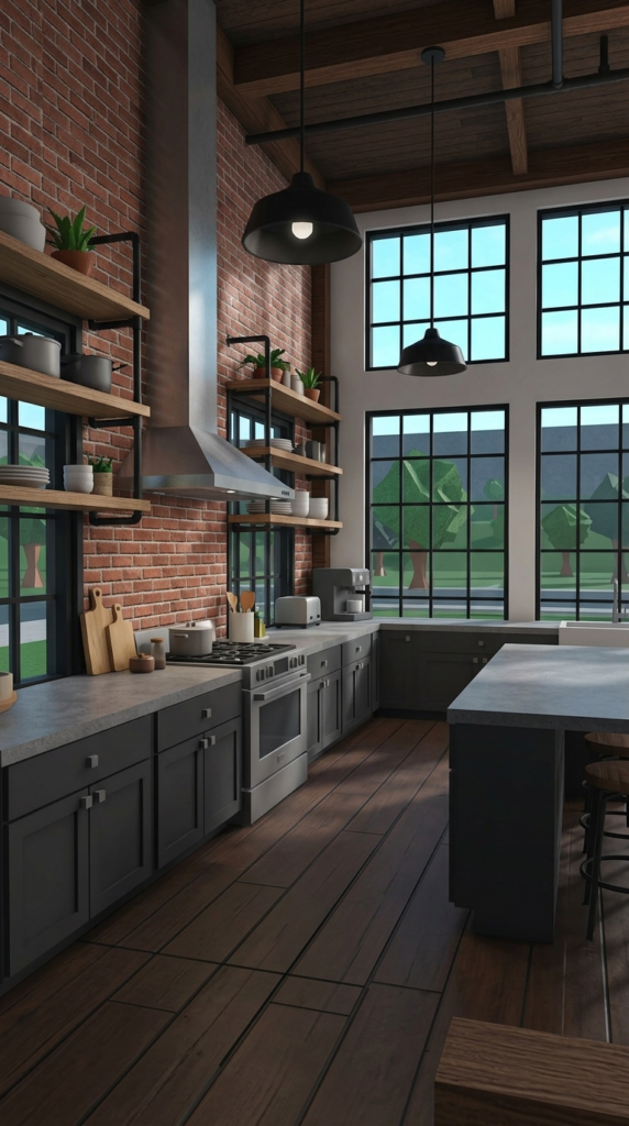 Industrial Loft Kitchen