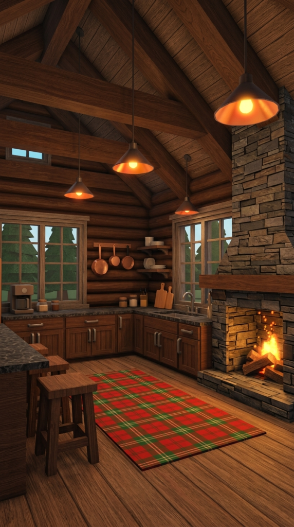 Rustic Cabin Kitchen