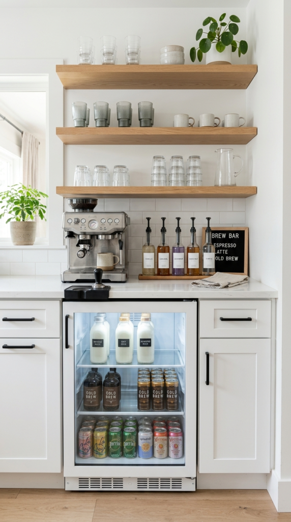 Mini Fridge Beverage Station