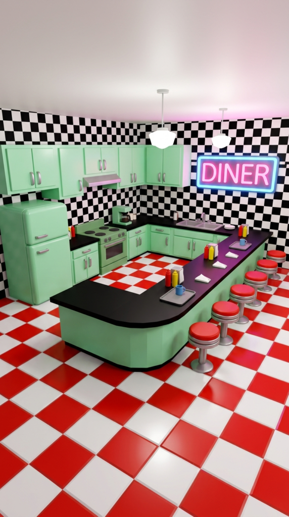 Retro Diner Kitchen