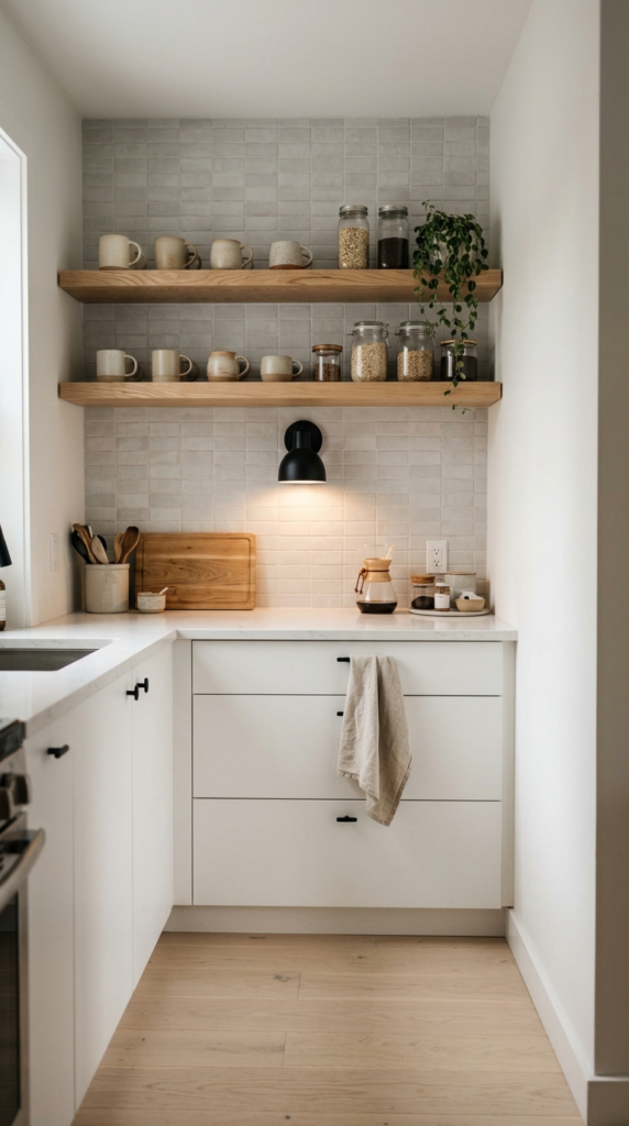 Floating Open Shelves